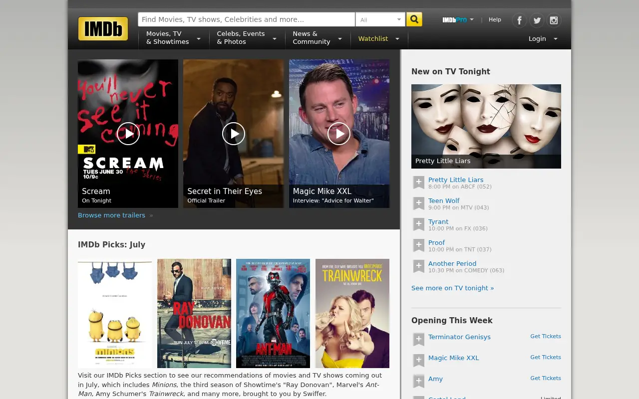 imdb.com in 2015