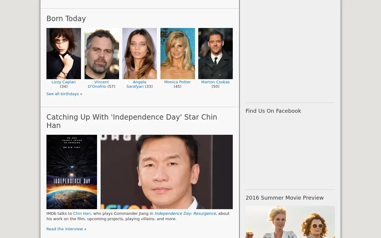 imdb.com in 2016