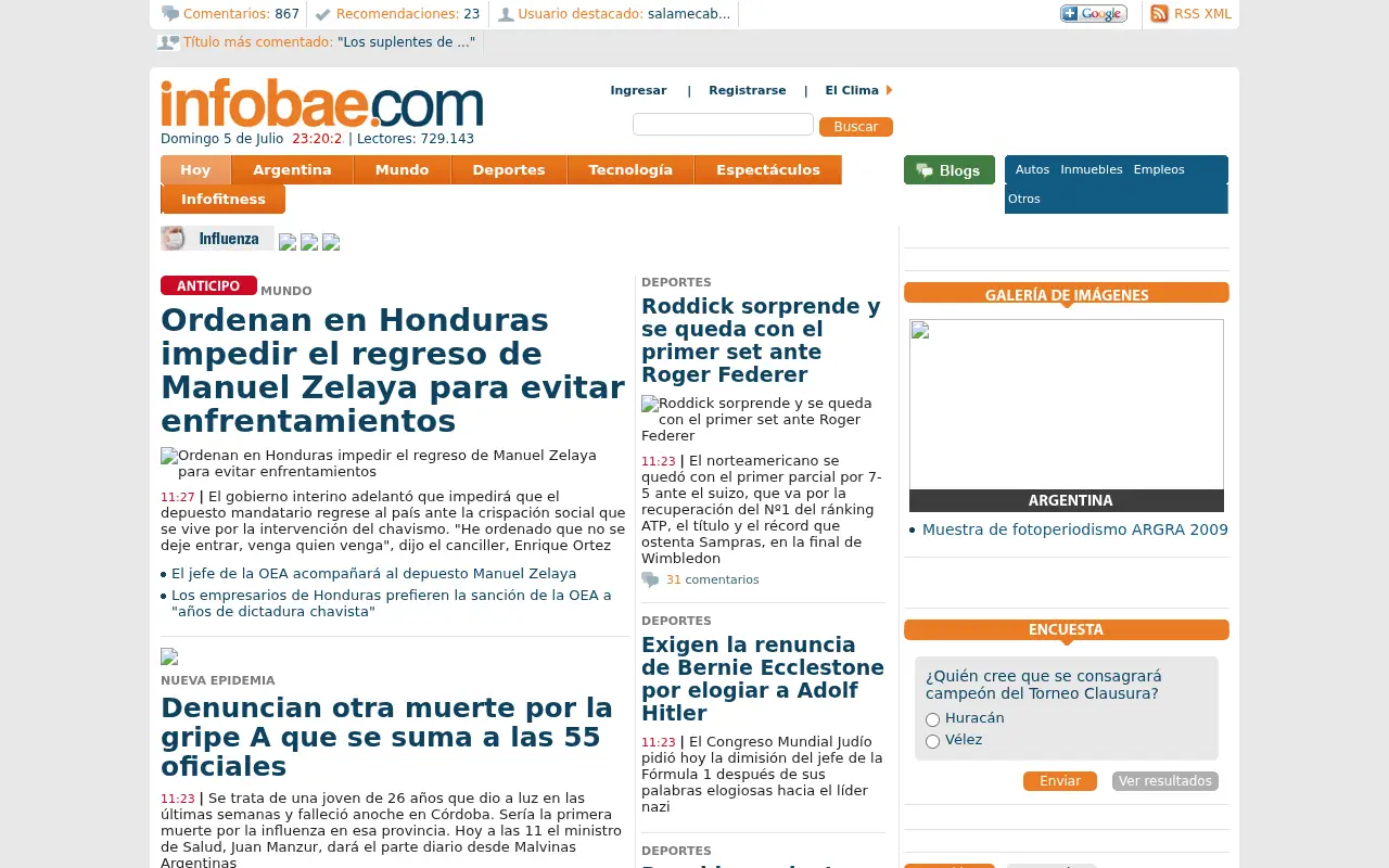infobae.com in 2009