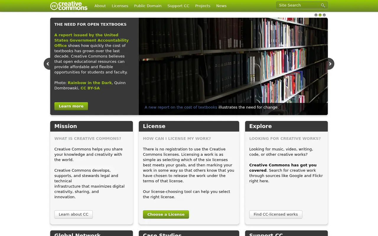 creativecommons.org in 2013