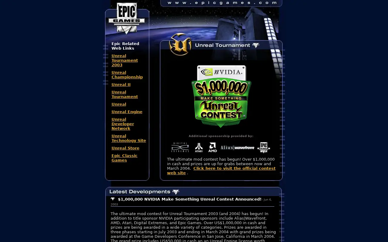 epicgames.com in 2003