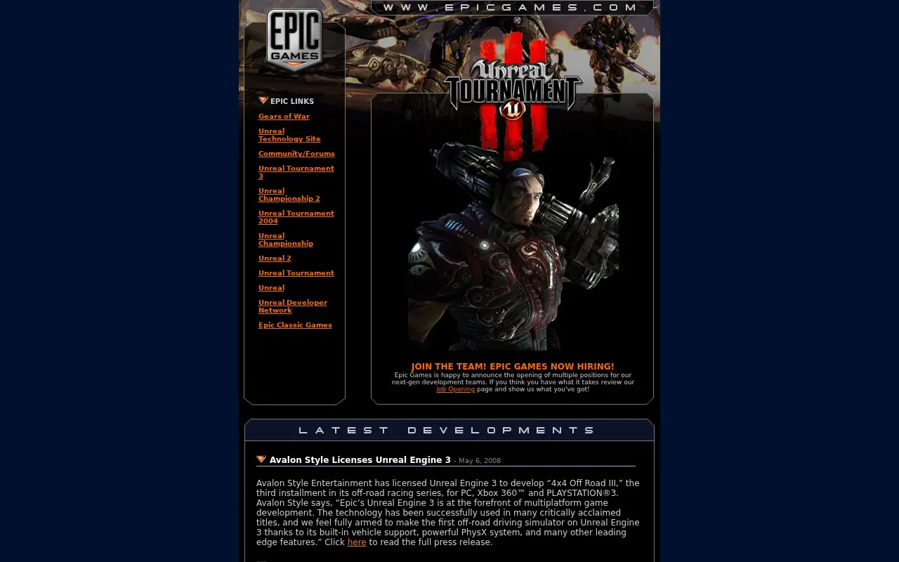 epicgames.com in 2008