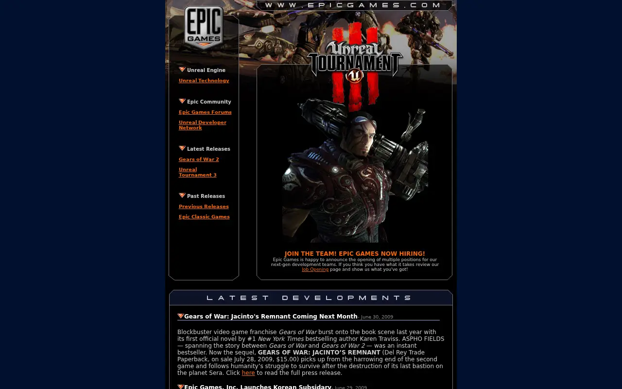 epicgames.com in 2009