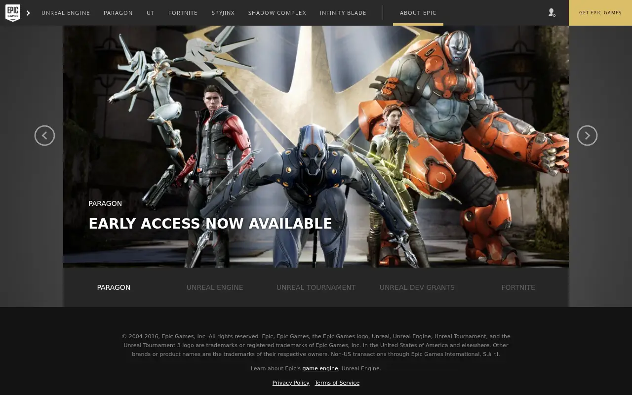 epicgames.com in 2016