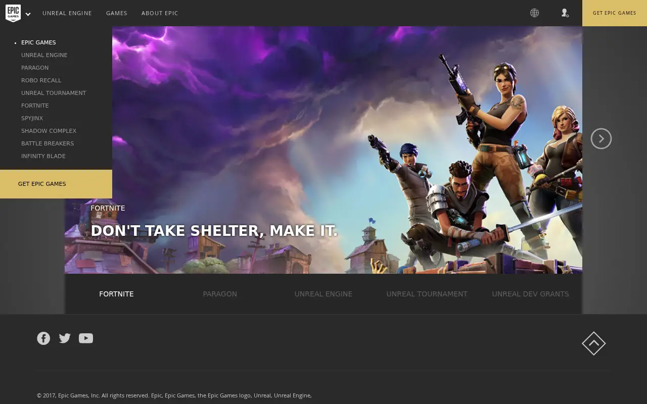 epicgames.com in 2017