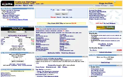 excite.com in 2001