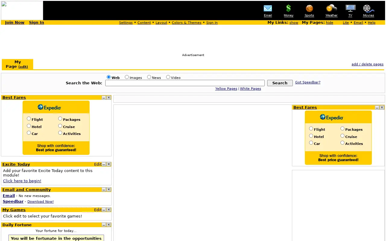 excite.com in 2014