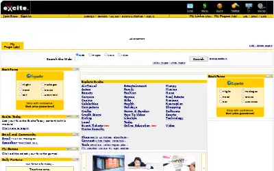 excite.com in 2016