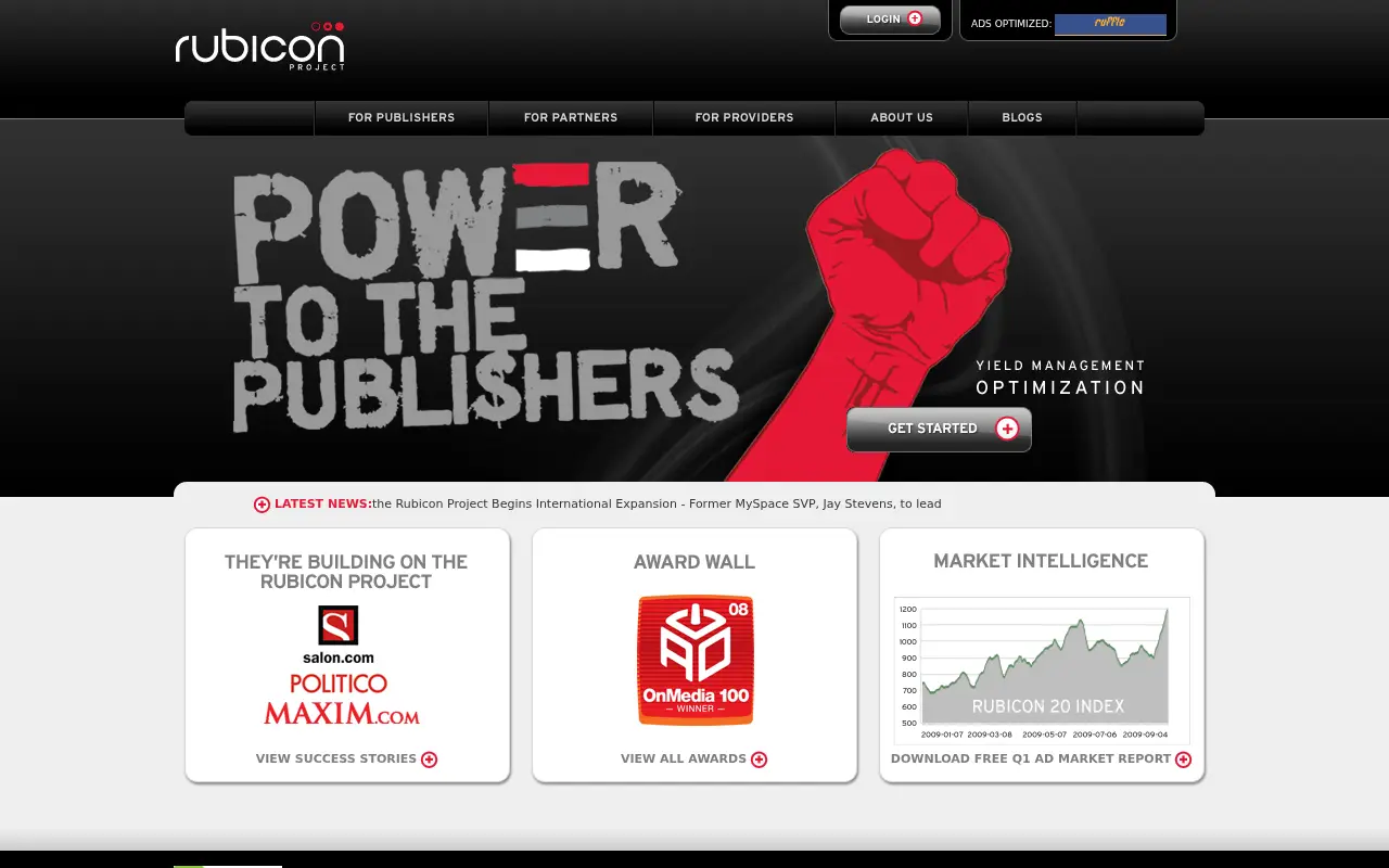 rubiconproject.com on July 1, 2009