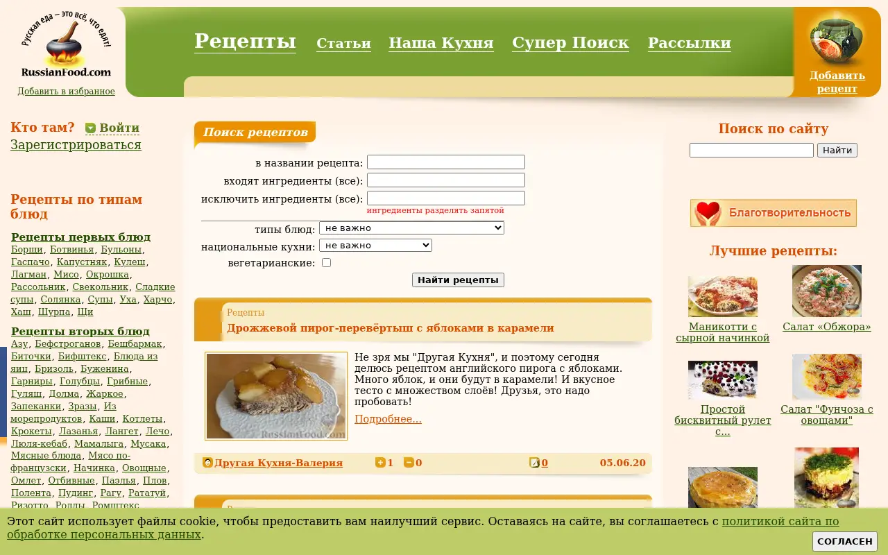russianfood.com in 2020