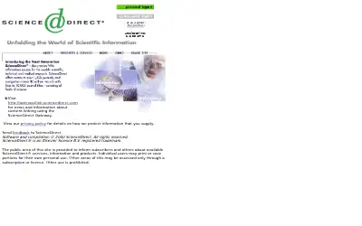 sciencedirect.com in 2000