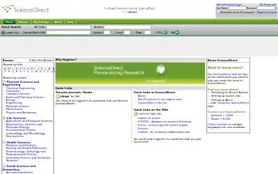 sciencedirect.com in 2009