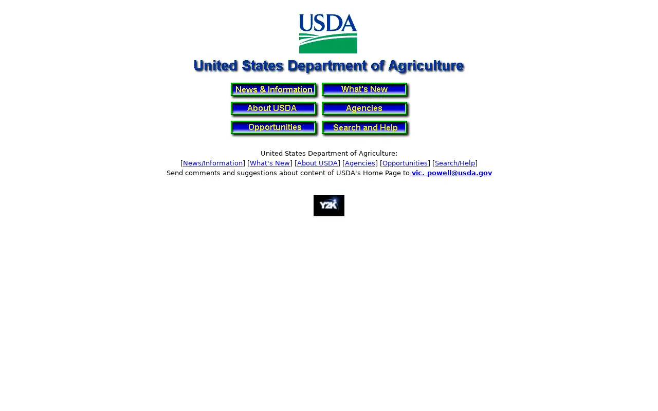 usda.gov in 1999