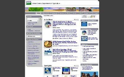 usda.gov in 2009