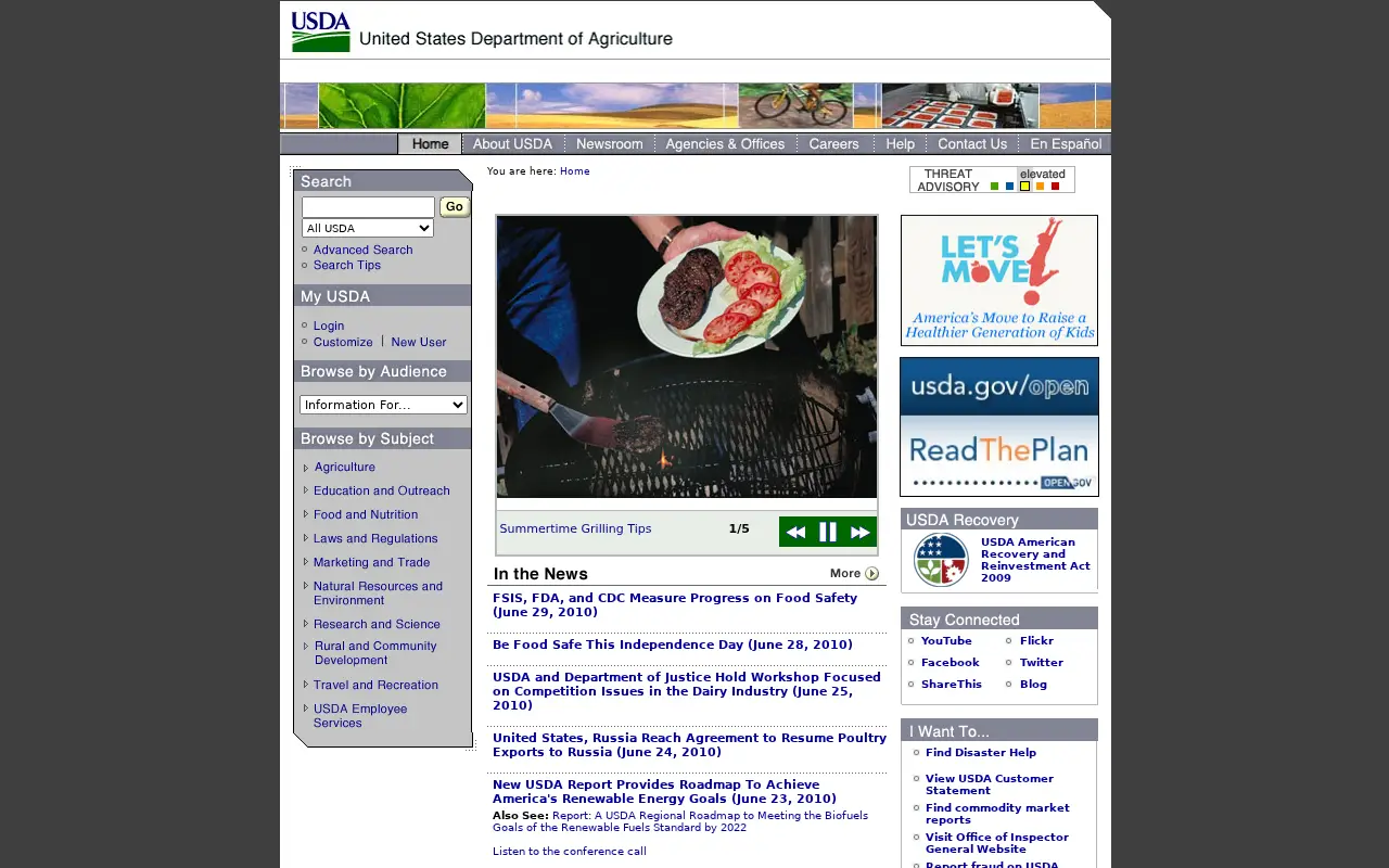 usda.gov in 2010