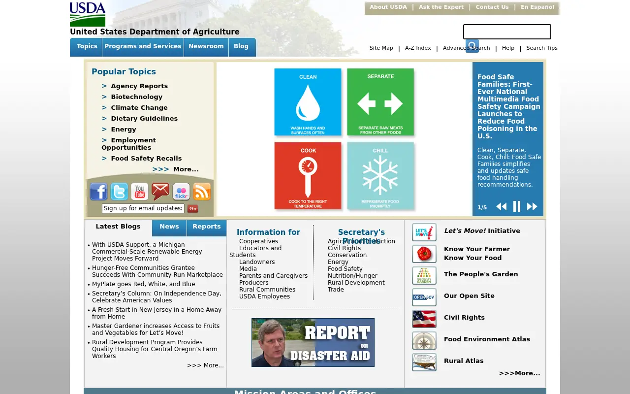 usda.gov in 2011