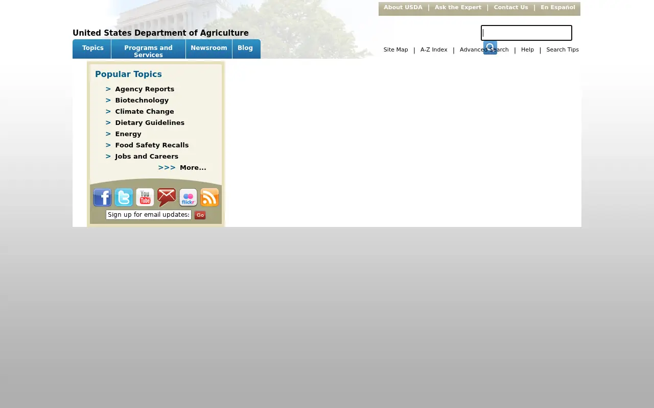usda.gov in 2012