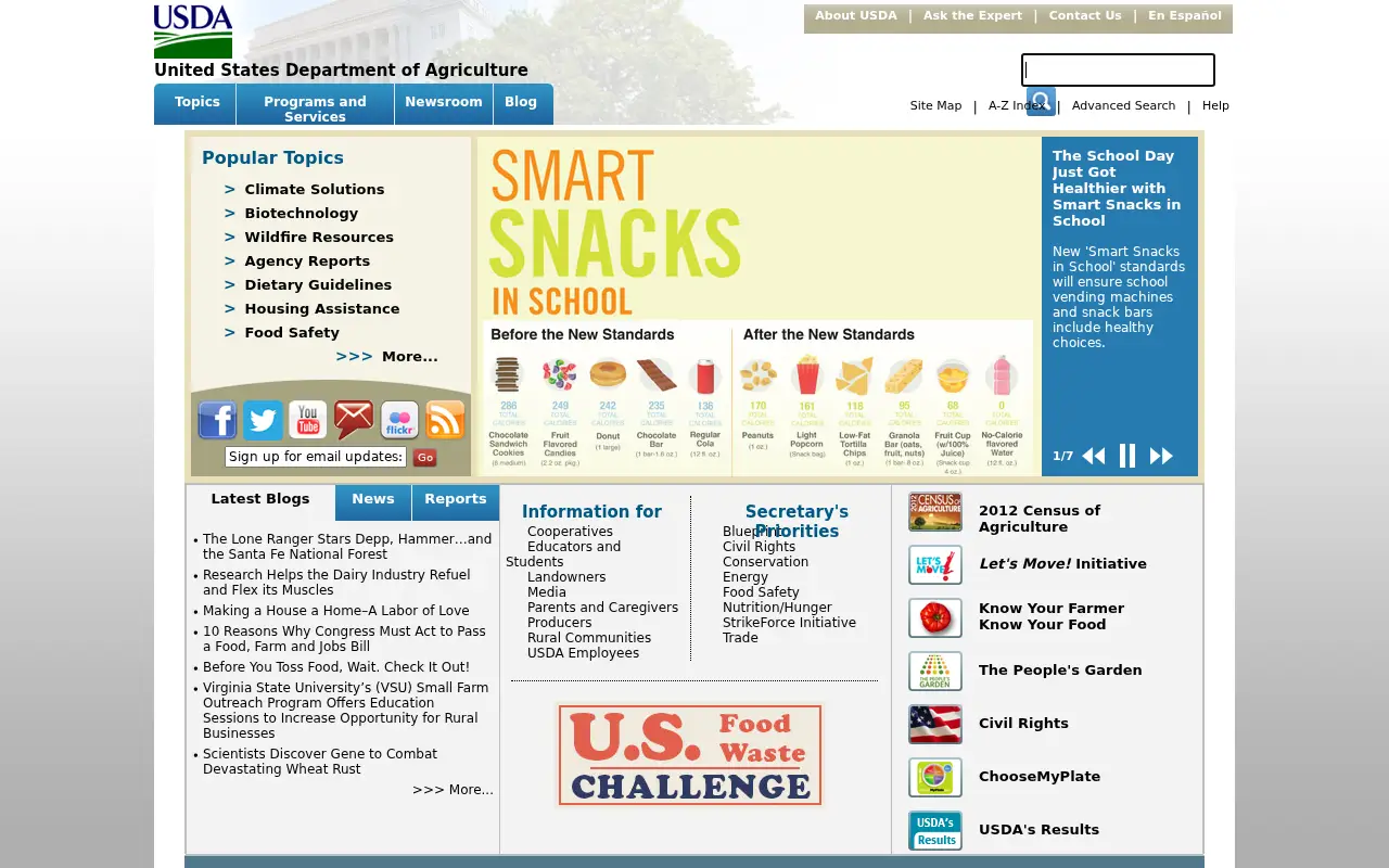 usda.gov in 2013