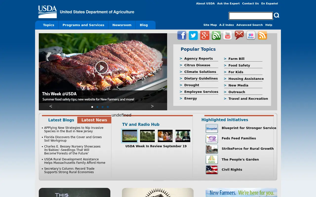 usda.gov in 2014