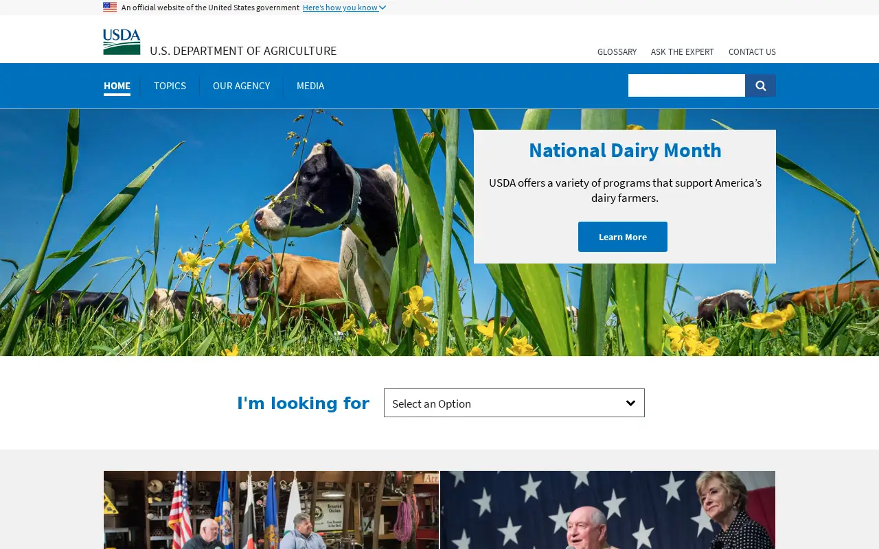 usda.gov in 2019