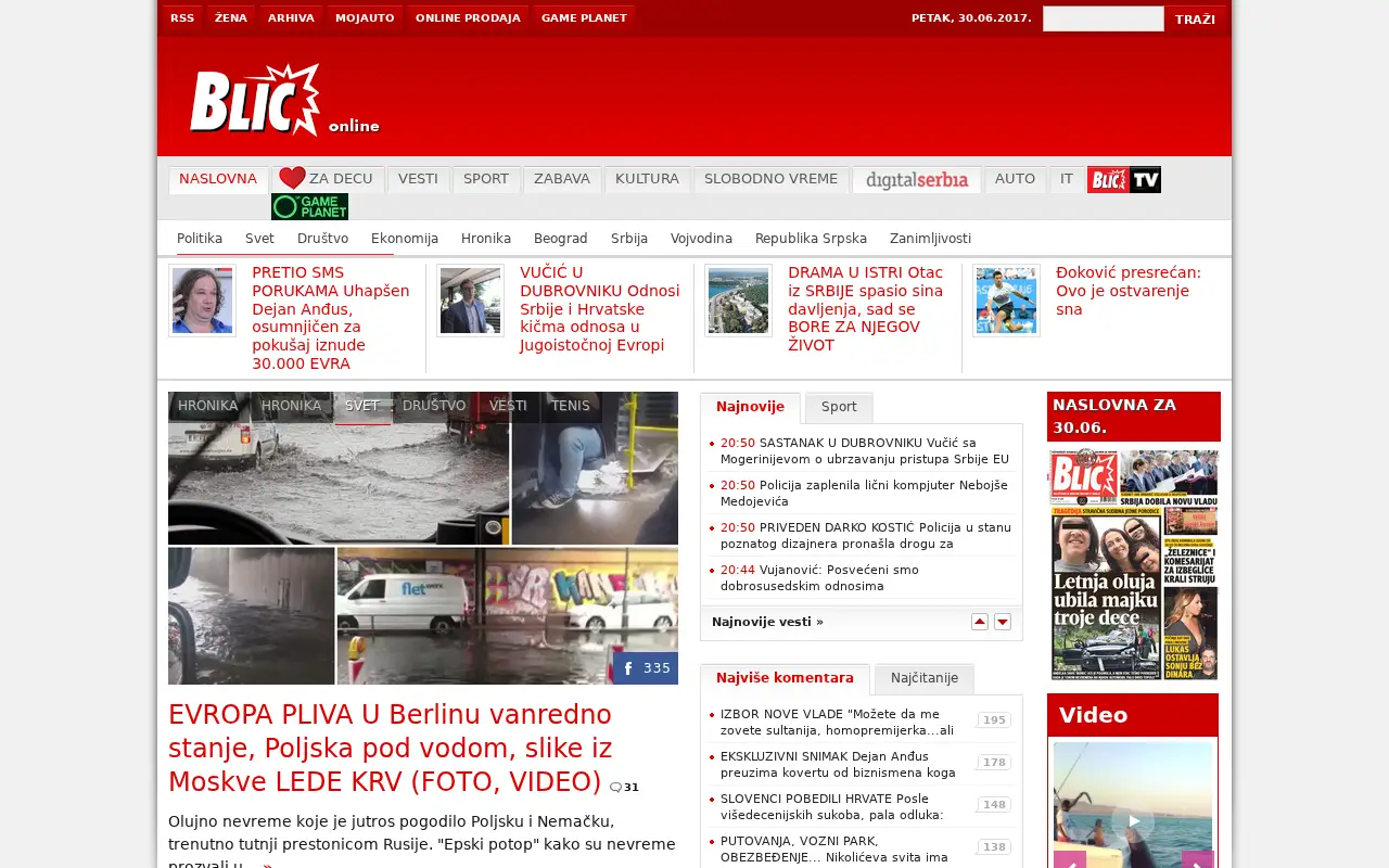 blic.rs in 2017