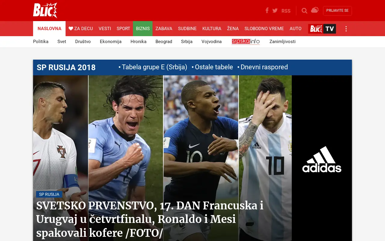 blic.rs in 2018