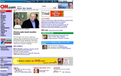 cnn.com in 2001