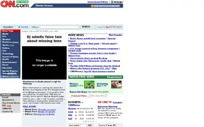 cnn.com in 2005
