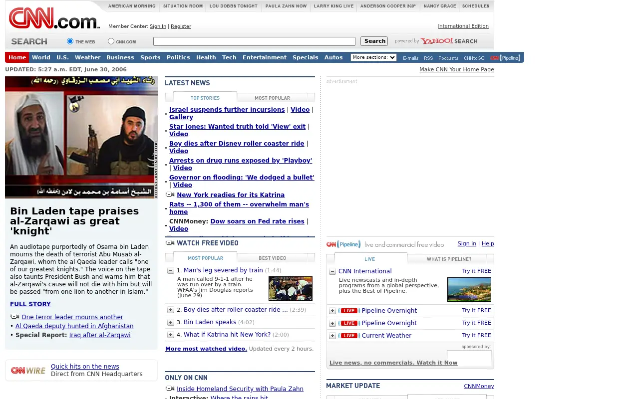 cnn.com in 2006