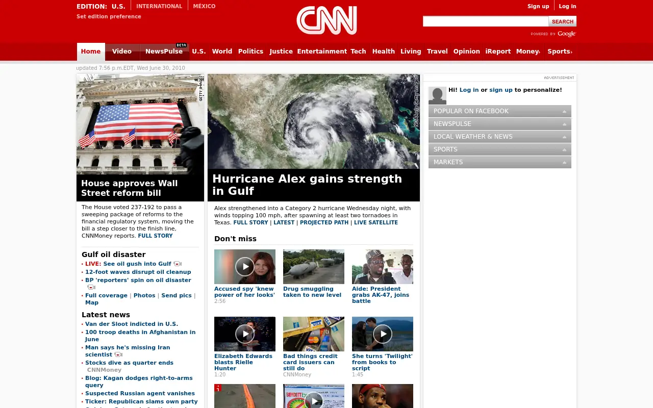 cnn.com in 2010