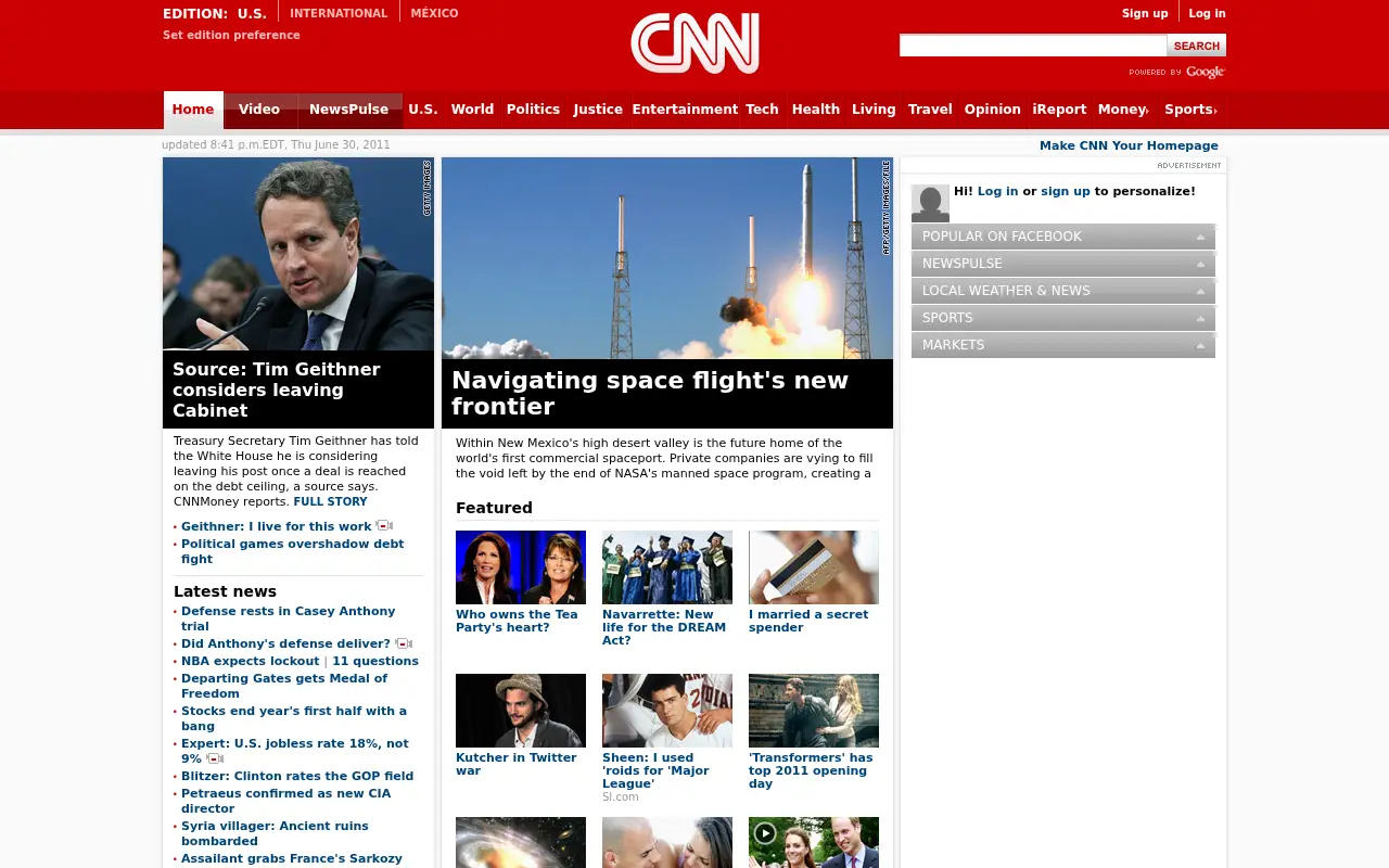 cnn.com on July 1, 2011