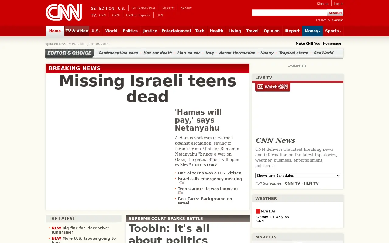 cnn.com in 2014