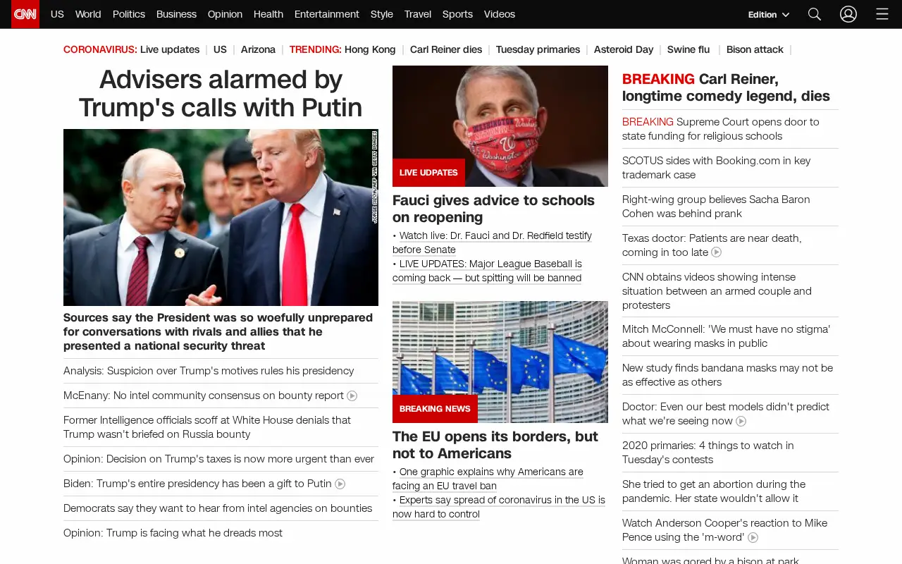 cnn.com in 2020