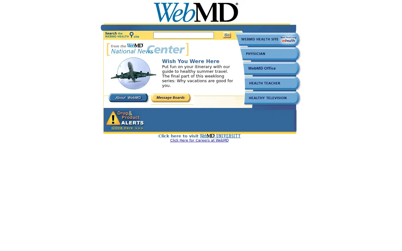 webmd.com in 2001