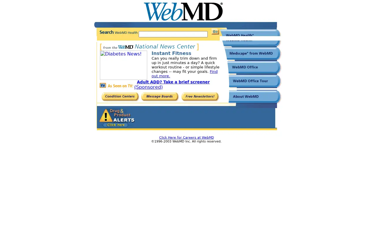 webmd.com in 2003