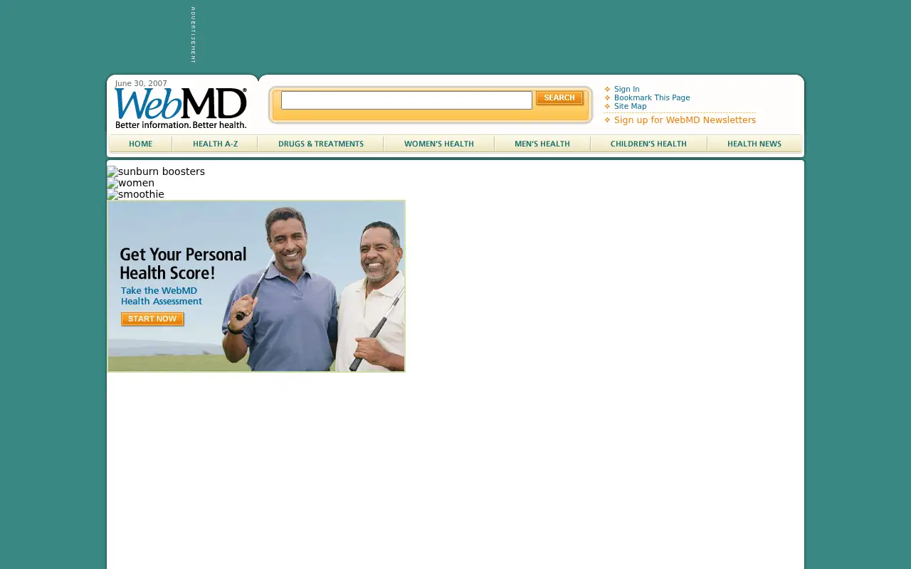 webmd.com in 2007