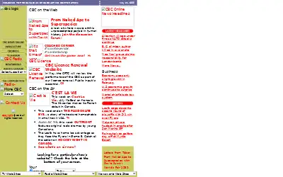 cbc.ca in 1999