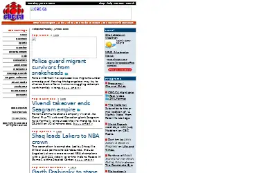 cbc.ca in 2000