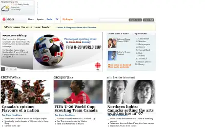 cbc.ca in 2007
