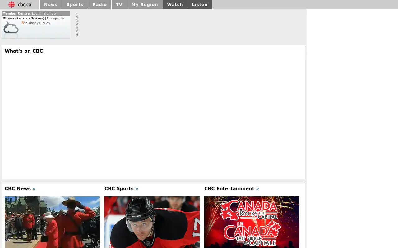 cbc.ca in 2010