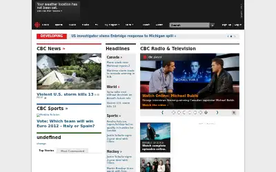 cbc.ca in 2012