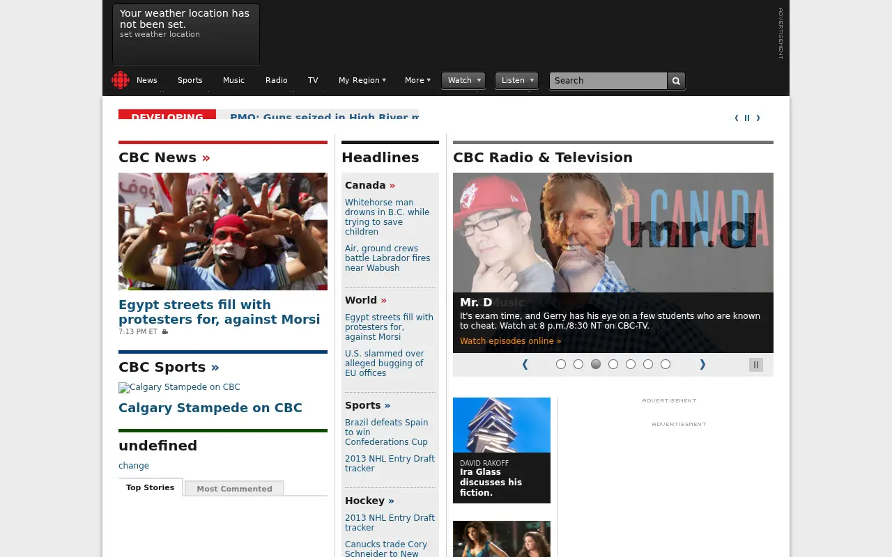 cbc.ca on July 1, 2013