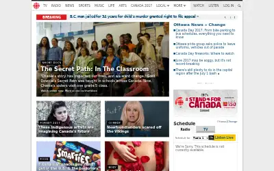 cbc.ca in 2017
