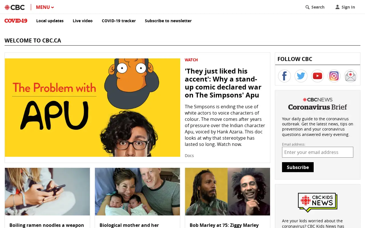 cbc.ca on July 1, 2020
