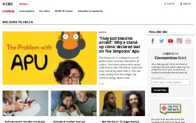 cbc.ca in 2020