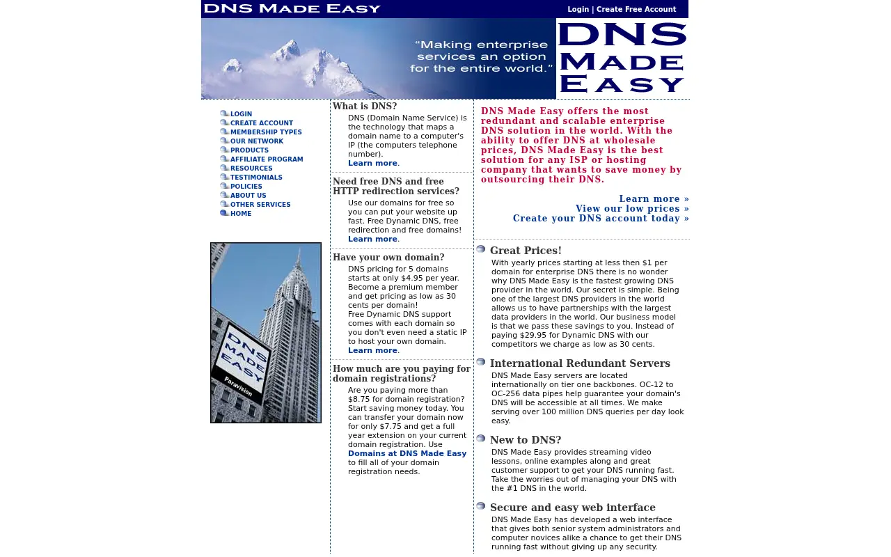 dnsmadeeasy.com on June 26, 2003