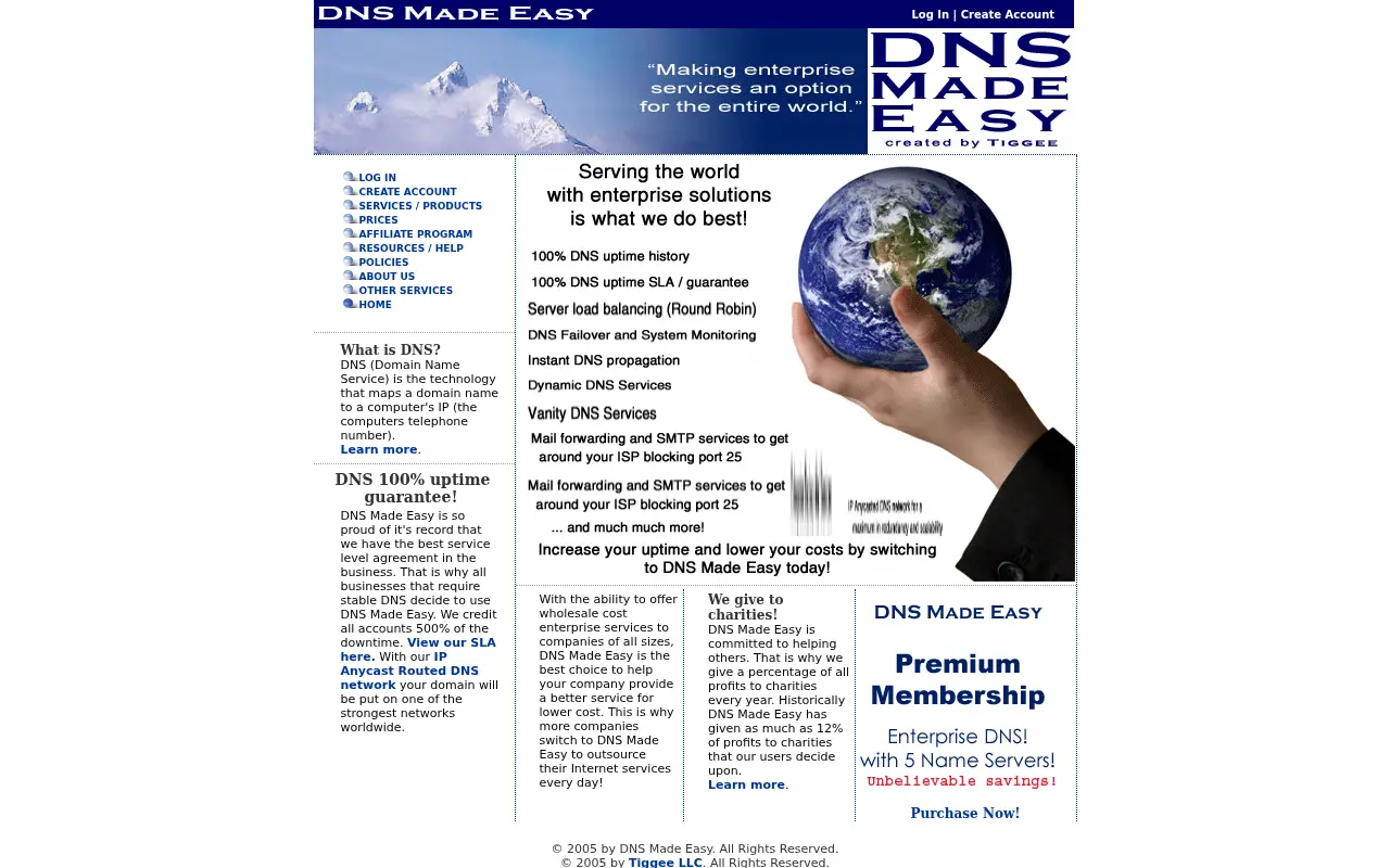 dnsmadeeasy.com on June 30, 2005