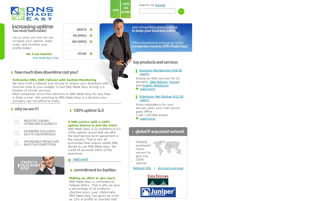 dnsmadeeasy.com on June 21, 2007
