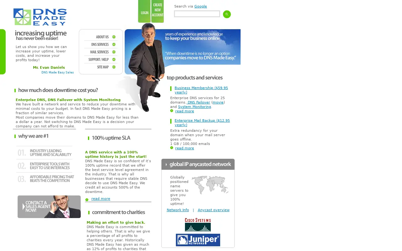 dnsmadeeasy.com on July 1, 2008