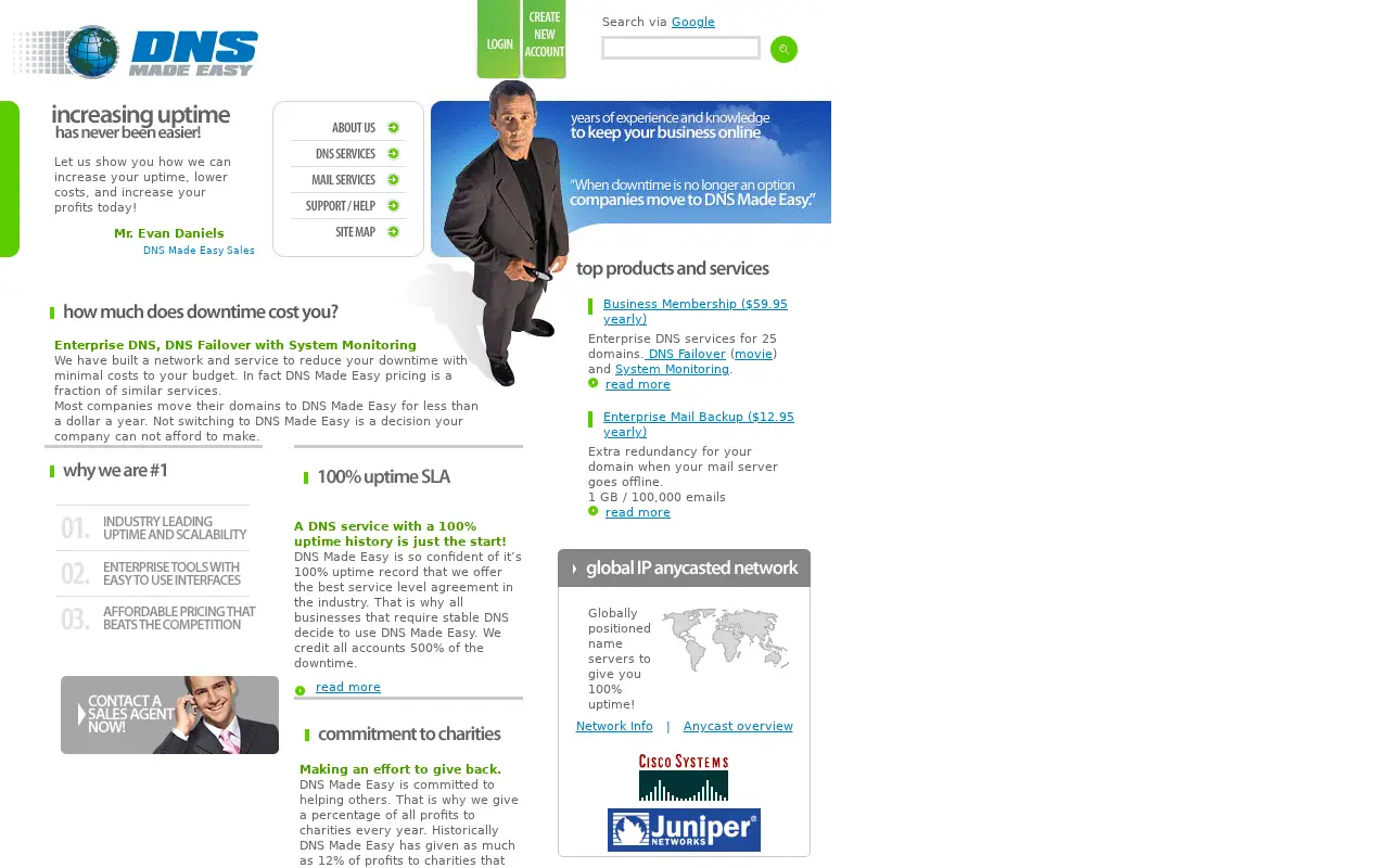 dnsmadeeasy.com in 2009
